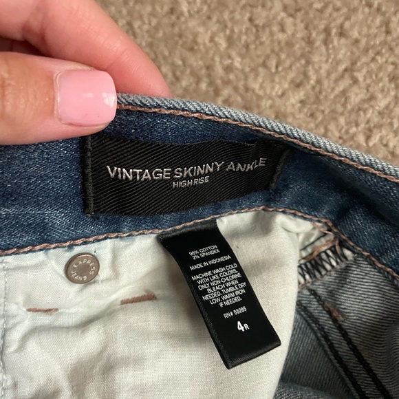 Express Vintage Skinny Ankle Jeans - 100% cotton - Picture 4 of 6